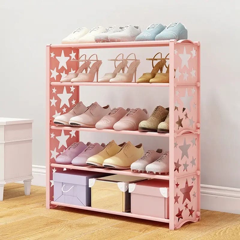 Simple Star Shoe Rack, Multi-layer Star Brief Shoe Shelf, Removable Assembly Shoe Cabinet for Home, Dustproof Shoe Cabinet For Home Entrance Simple Star Shoe Rack, Multi-layer Star Brief Shoe Shelf, Removable Assembly Shoe Cabinet for Home, Dustproof Shoe Cabinet For Home Entrance